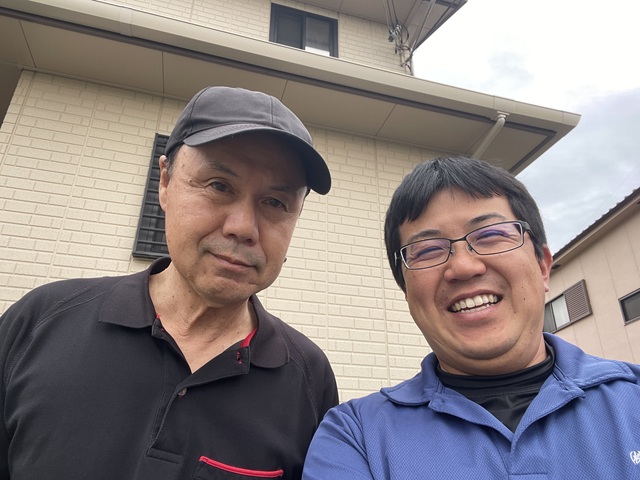 明石市　Ｏ様邸　雹被害による雨樋補修。営業の方が親切で仕上がりも満足と嬉しい声を頂きました